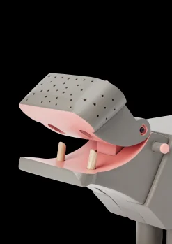 Online Kay Bojesen Flodhest H9 cm i grå fra serien Other animals