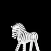 Outlet Kay Bojesen Zebra H14 cm i sort fra serien Other animals