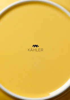 Outlet Kähler Colore Tallerken Ø19 cm saffron yellow | Køb her