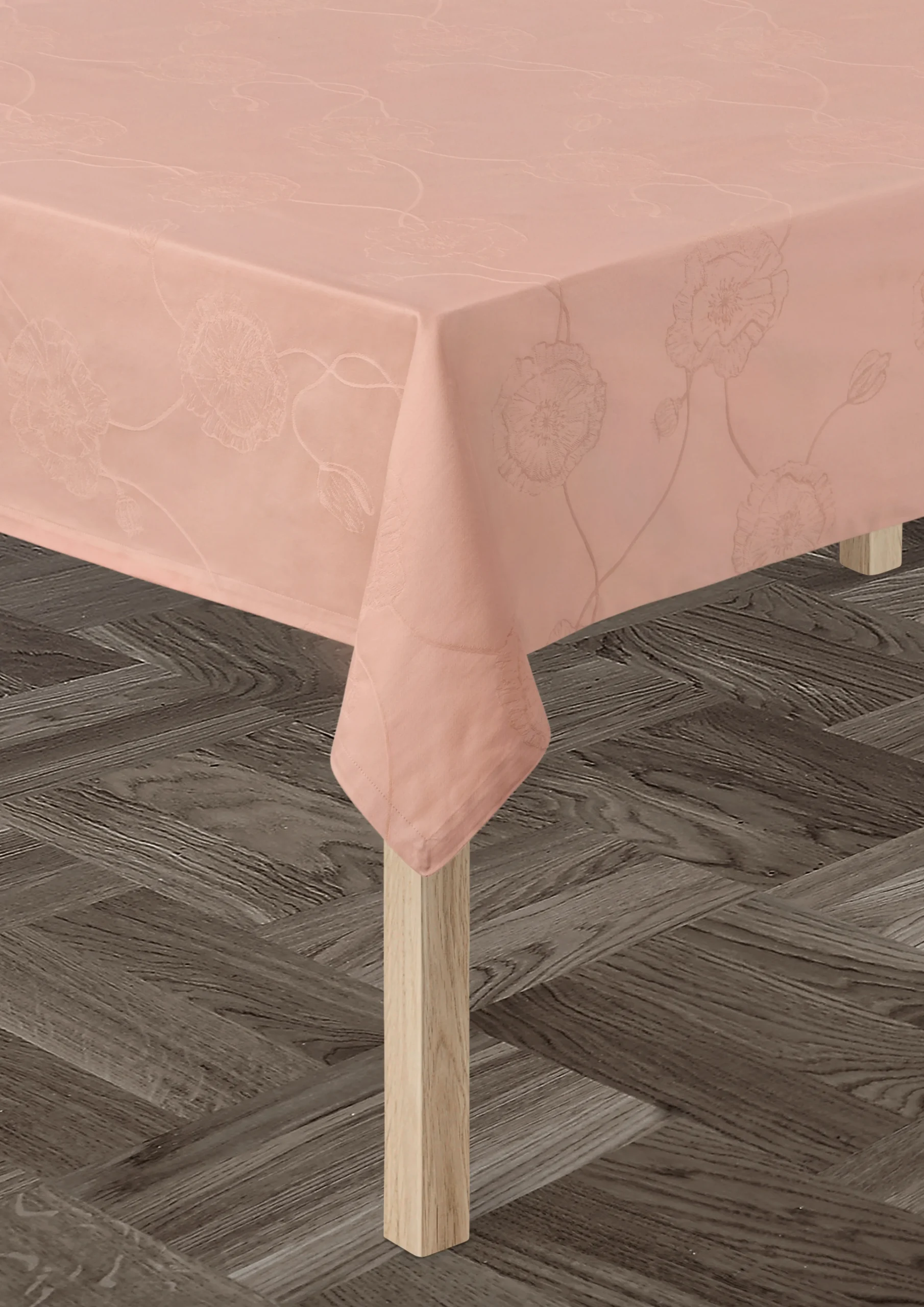 Online Kähler Damaskdug 150x370 cm i rosa | Køb hos Rosendahl.com