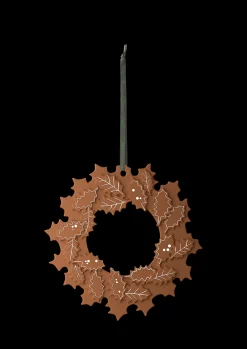 Best Kähler Gingerbread Julekrans Ø18.5 cm brun | Køb nu