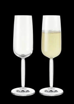 New Kähler Hammershøi Champagneglas 24 cl klar 2 stk. | Køb her