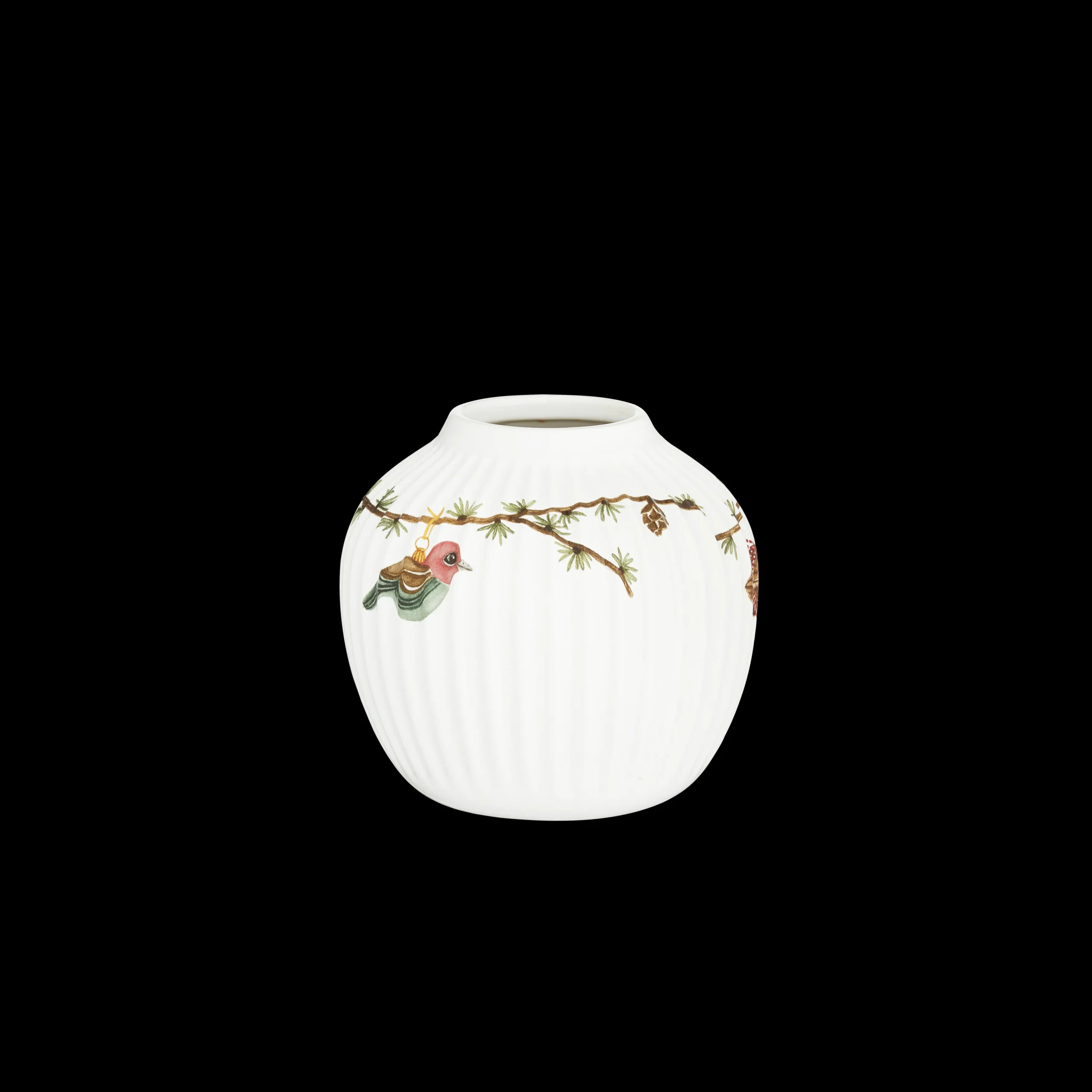 Hot Kähler Hammershøi Christmas Vase H13 hvid m. deko | Køb her
