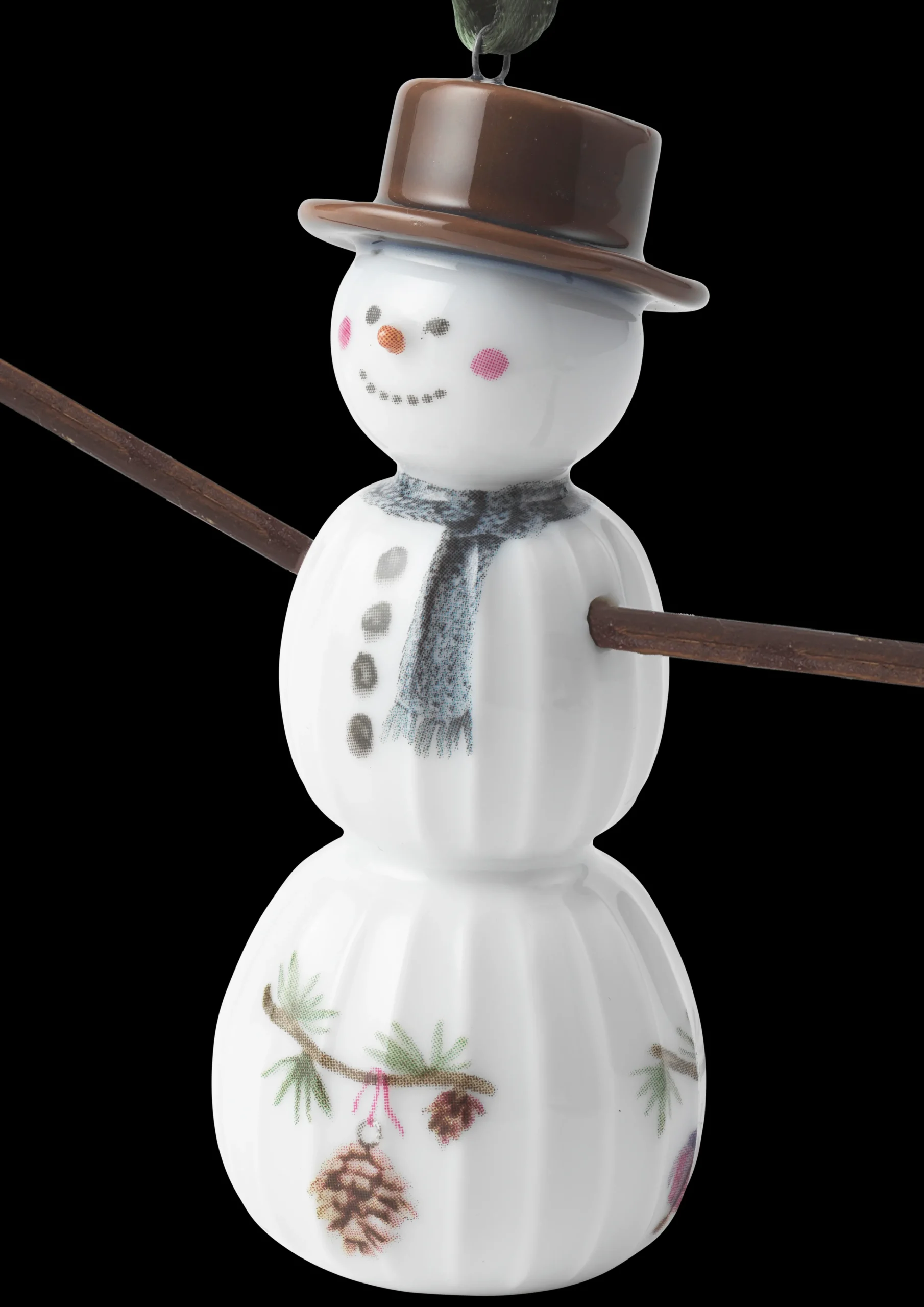 Best Kähler Hammershøi Christmas Snemand hængende H9.5 hvid deko