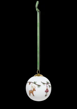 New Kähler Hammershøi Christmas Kugle 2023 Ø6 cm hvid m. deko
