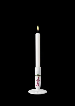 Outlet Kähler Hammershøi Christmas Lysestage H12 hvid m. deko