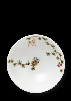 Kähler Hammershøi Christmas Skål Ø16 cm hvid m. deko 2 stk.