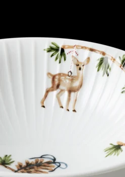 Kähler Hammershøi Christmas Skål Ø16 cm hvid m. deko 2 stk.