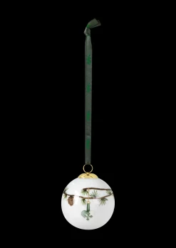 Clearance Kähler Hammershøi Christmas Kugle 2019 Ø6 cm hvid m. deko