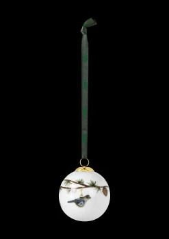 Clearance Kähler Hammershøi Christmas Kugle 2019 Ø6 cm hvid m. deko