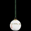 Sale Kähler Hammershøi Christmas Kugle 2024 Ø6 cm hvid m. deko