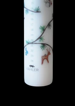 Best Kähler Hammershøi Christmas Kalenderlys 2024 Ø5 cm hvid deko