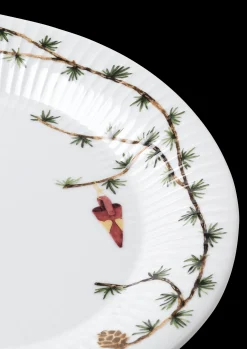 Outlet Kähler Hammershøi Christmas Ovalt bordfad hvid m. deko