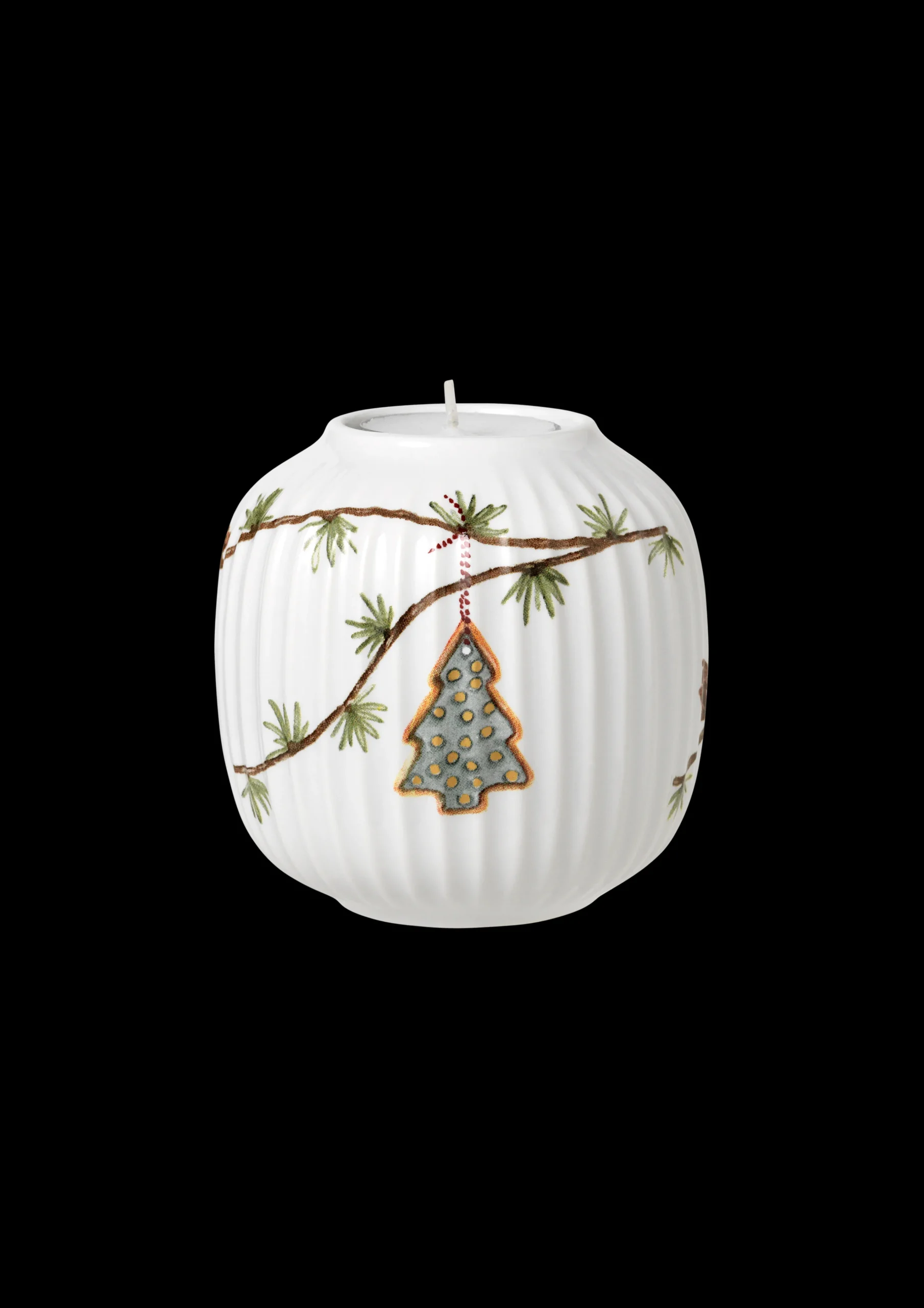 Kähler Hammershøi Christmas Ø9.5 cm hvid m. deko | Køb her