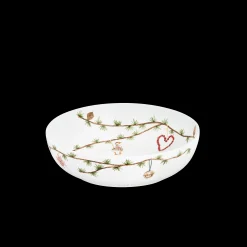 Clearance Kähler Hammershøi Christmas Skål Ø30 cm hvid m. deko
