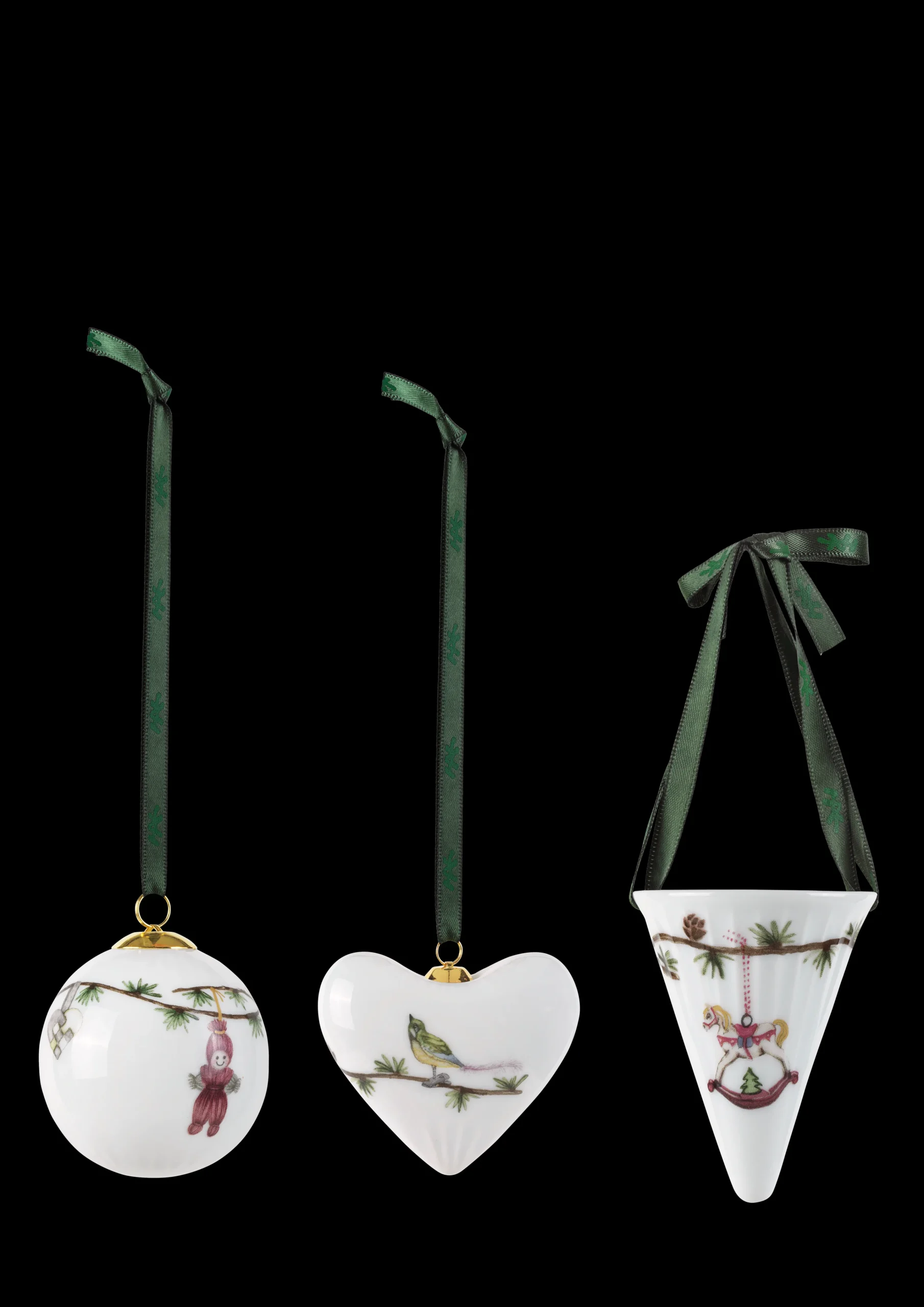 Clearance Kähler Hammershøi Christmas juleornamenter hvid m. deko