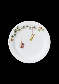 Hot Kähler Hammershøi Christmas Tallerken Ø19 cm hvid m. deko