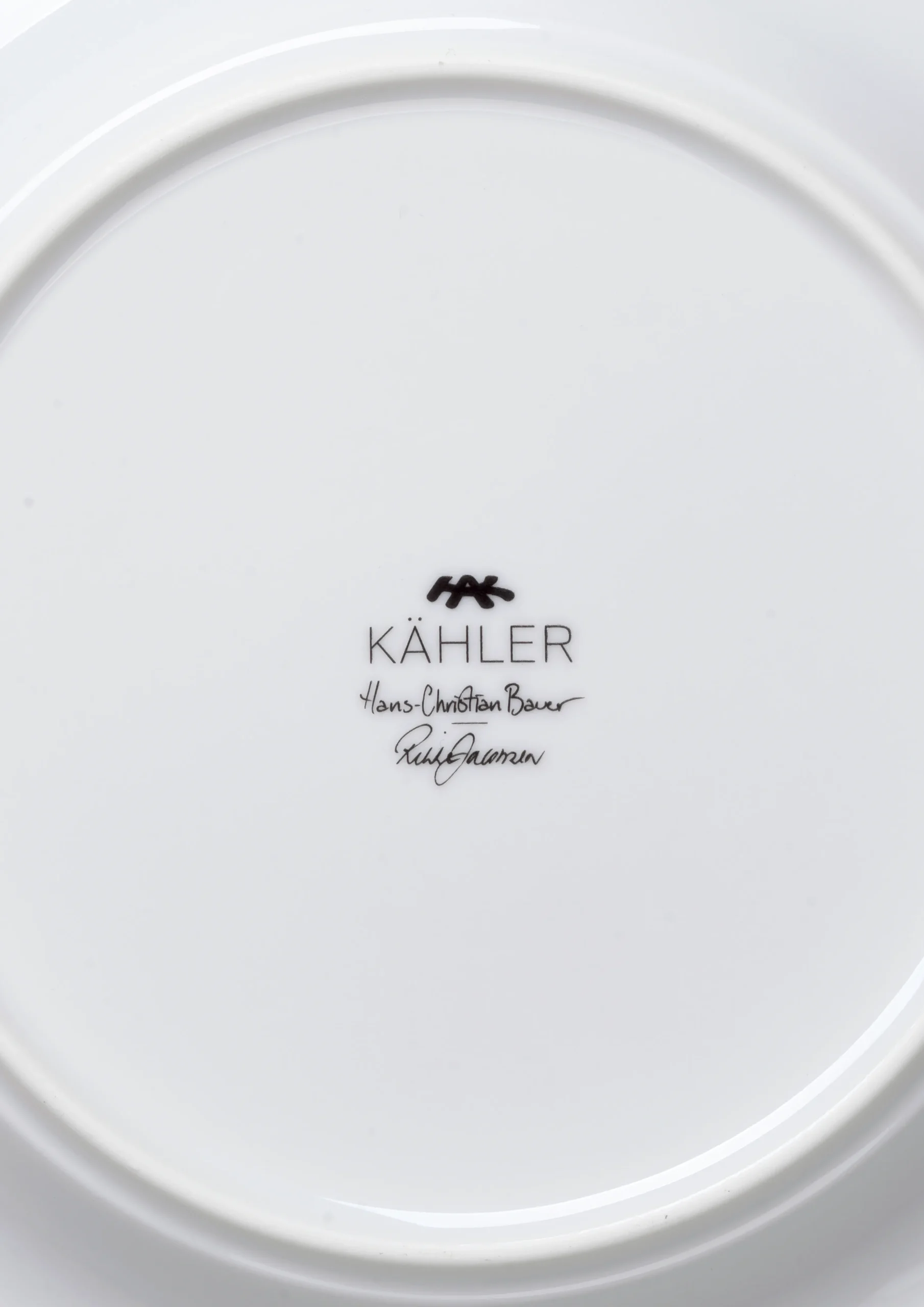 Hot Kähler Hammershøi Christmas Tallerken Ø19 cm hvid m. deko