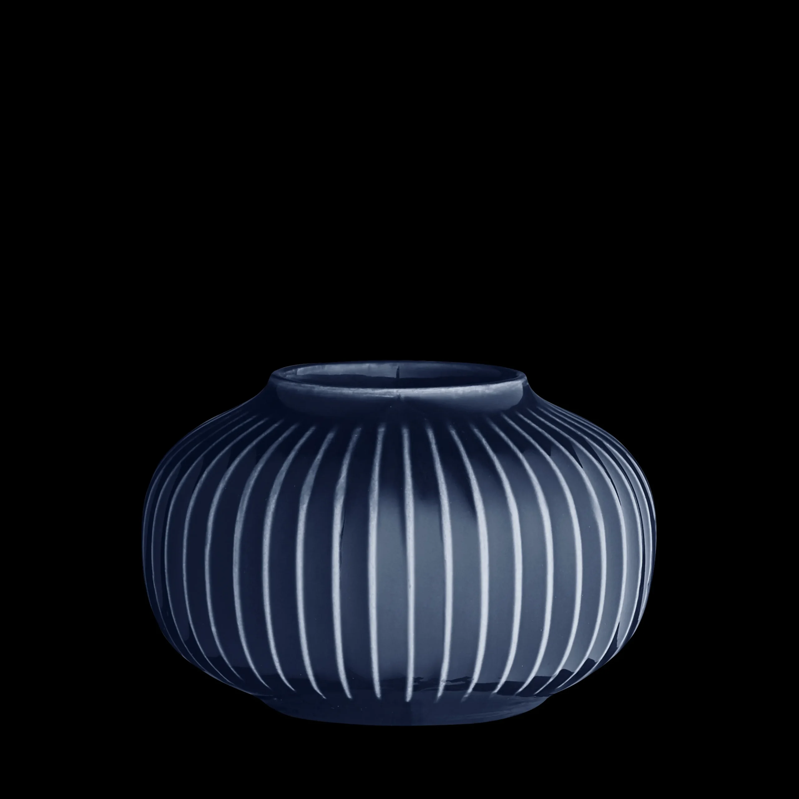 New Kähler Hammershøi Fyrfadsstage rund Ø10 cm indigo | Køb her