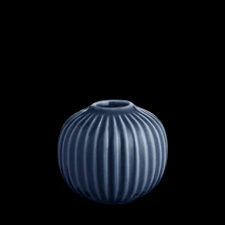 Outlet Kähler Hammershøi Lysestage rund Ø7.5 cm indigo | Køb her