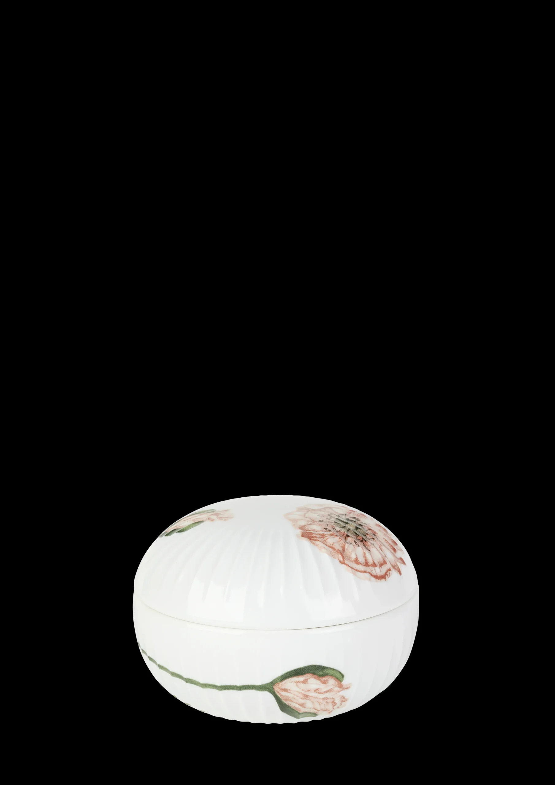 Discount Kähler Hammershøi Poppy Bonbonniere Ø12 cm hvid m. deko