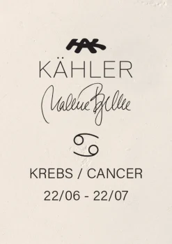 Clearance Kähler Krebs H16 i hvid fra serien Astro | Køb her