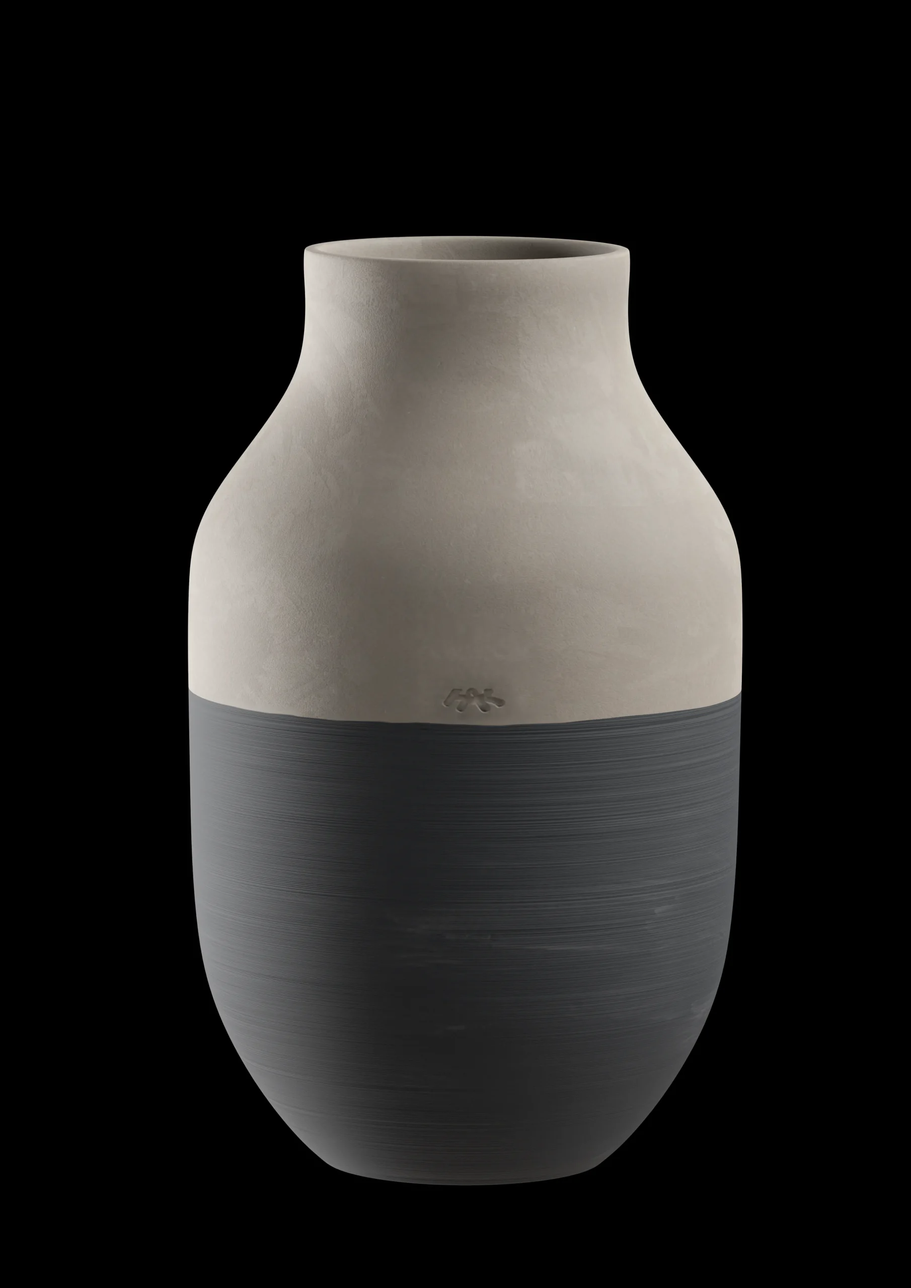 Discount Kähler Omaggio Circulare Vase H31 cm antracitgrå | Køb nu