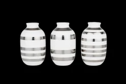 Hot Kähler Omaggio Vase miniature sølv 3 stk. (15350) | Køb her