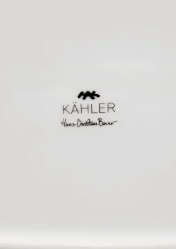Outlet Kähler Ovnfast fad 32x24 cm i hvid fra serien Hammershøi
