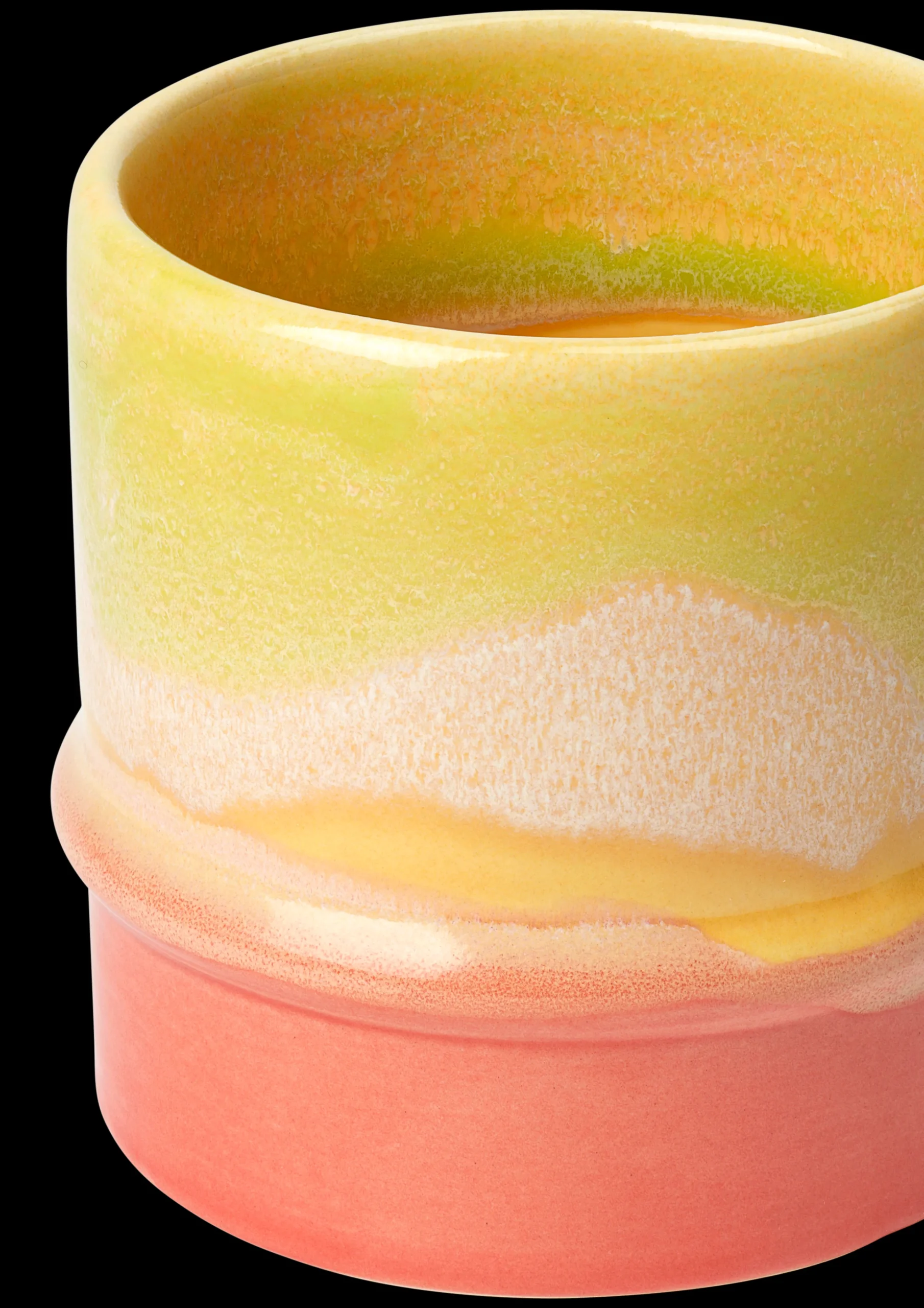 Discount Kähler Poppery Krus 36 cl yellow/apple green/pink