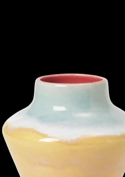 Discount Kähler Poppery Vase H12 cm pink/mint/gul | Køb hos os