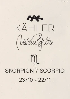 Discount Kähler Skorpion H14 i hvid fra serien Astro | Køb her