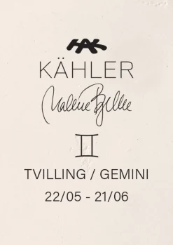 New Kähler Tvilling H24 i hvid fra serien Astro | Køb her
