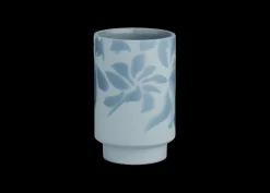 Outlet Kähler Vase H12.5 cm i blå fra serien Kabell | Køb her