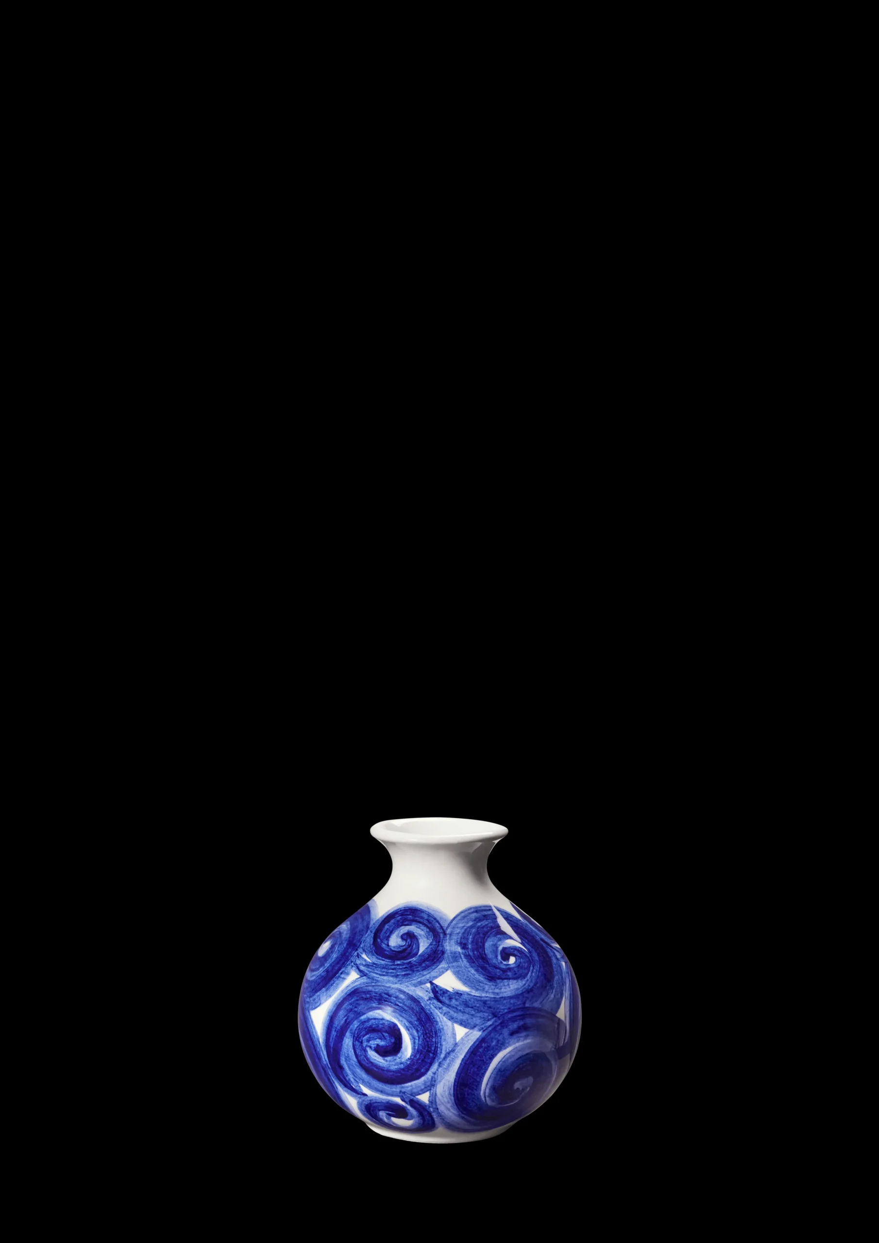 Online Kähler Vase H10.5 cm i blå fra serien Tulle | Køb her
