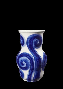New Kähler Vase H22.5 cm i blå fra serien Tulle | Køb her