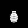 Clearance Kähler Vase H12.5 cm i sølv fra serien Omaggio | Køb her