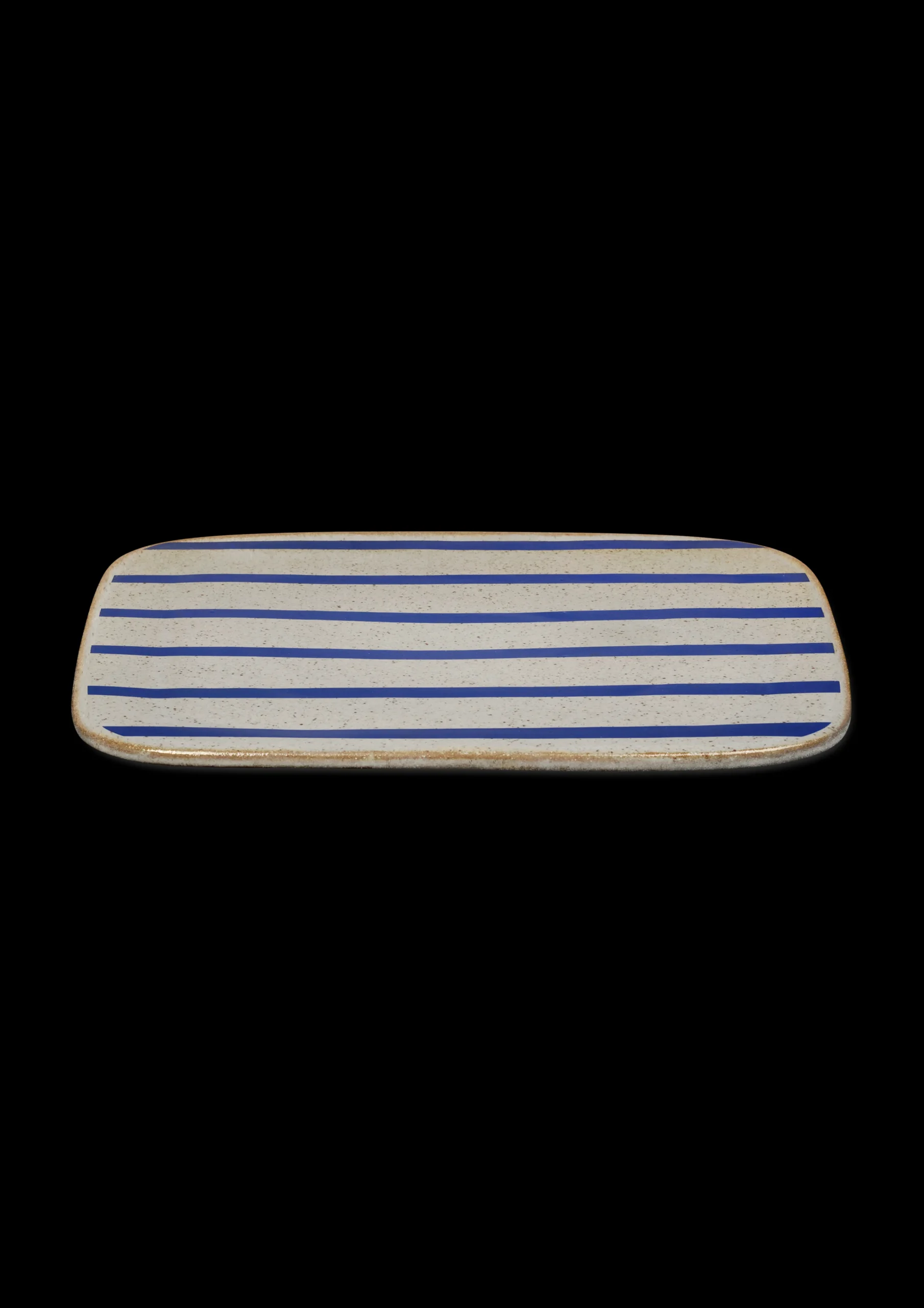 Clearance Lyngby Porcelæn DAN|Ild Serveringsfad 27x27 stribe | Køb her