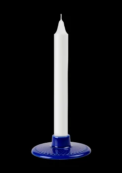 Clearance Lyngby Porcelæn Kronelysestage H3 cm i blå | Køb her