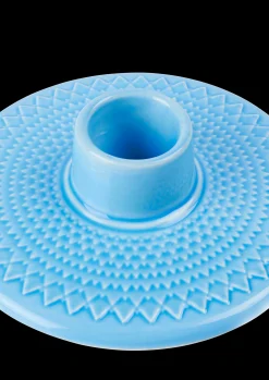 Outlet Lyngby Porcelæn Kronelysestage H3 cm i blå | Køb her