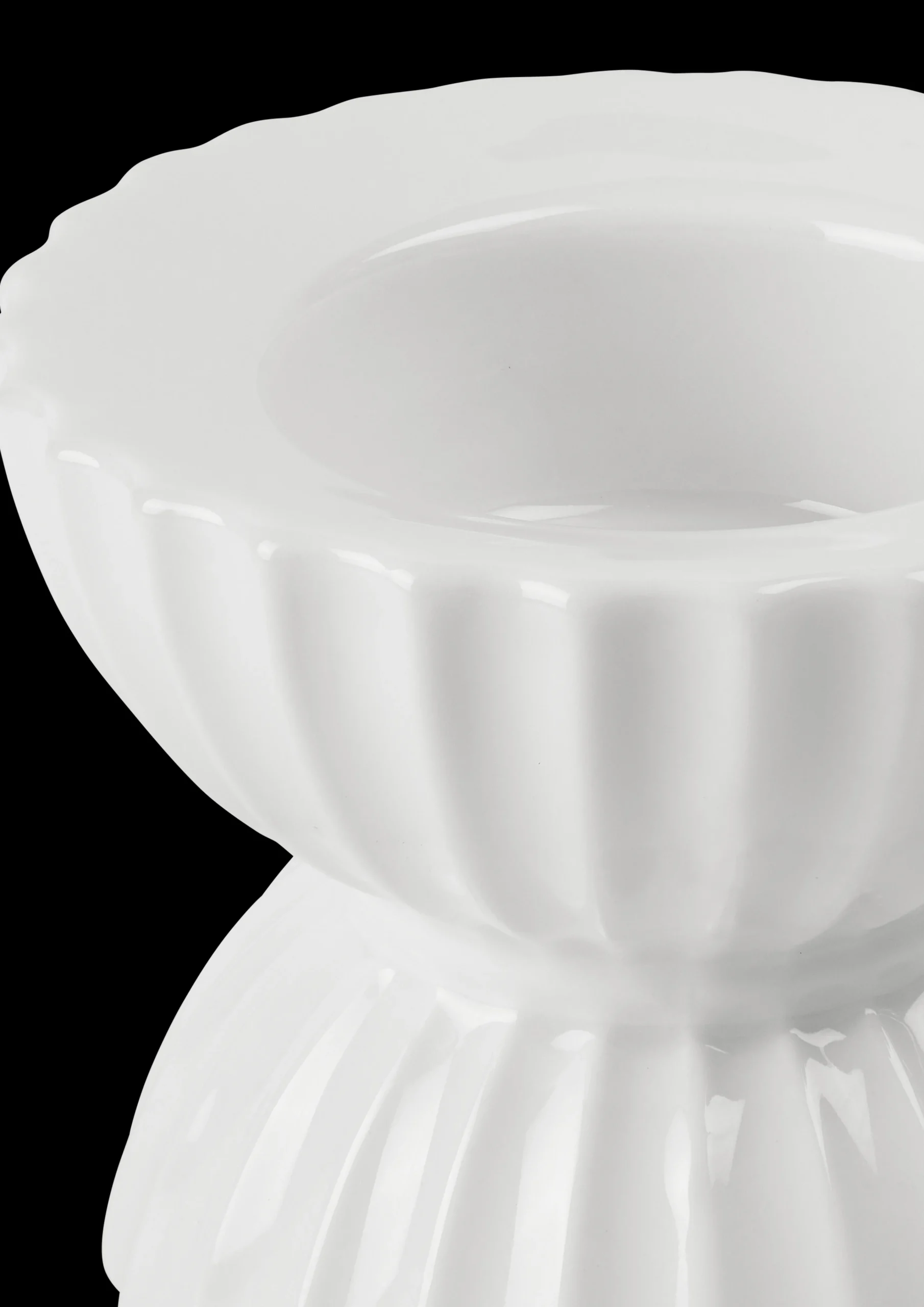 Sale Lyngby Porcelæn Lyngby Tura Fyrfadsstage Ø8 cm hvid | Køb nu