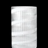 Hot Lyngby Porcelæn Lyngby Vase H25 cm swirl hvid mundblæst glas