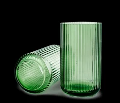New Lyngby Porcelæn Lyngby Vase copenhagen green mundblæst glas