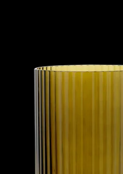 Best Lyngby Porcelæn Lyngby Vase H25 olivengrøn mundblæst glas