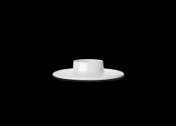 Sale Lyngby Porcelæn Rhombe Bloklysestage Ø14.5 cm hvid | Køb her