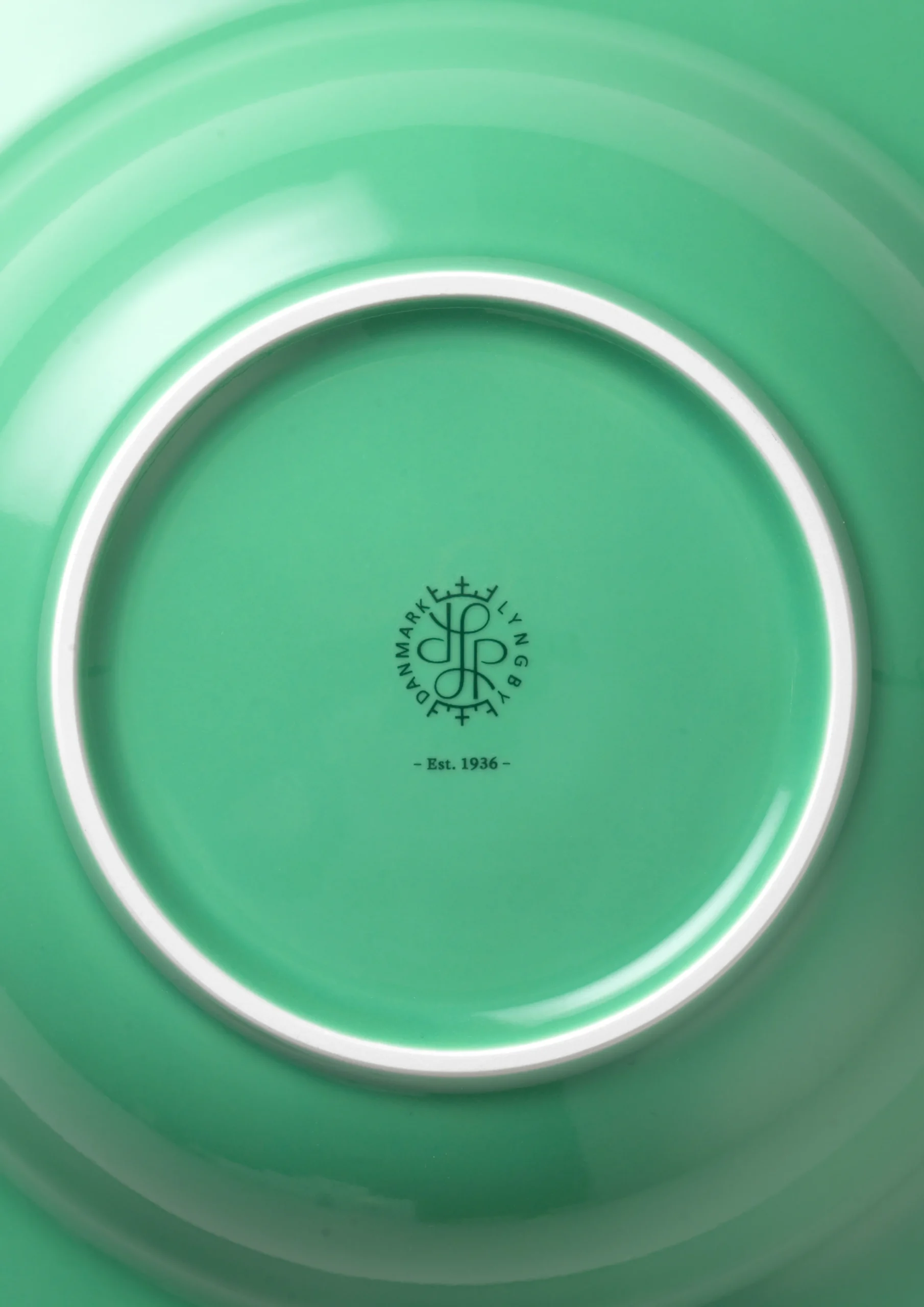 New Lyngby Porcelæn Rhombe Color Dyb tallerken Ø24.5 cm grøn