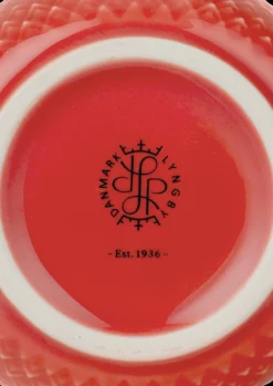 Sale Lyngby Porcelæn Rhombe Color Krus 33 cl koral | Køb her