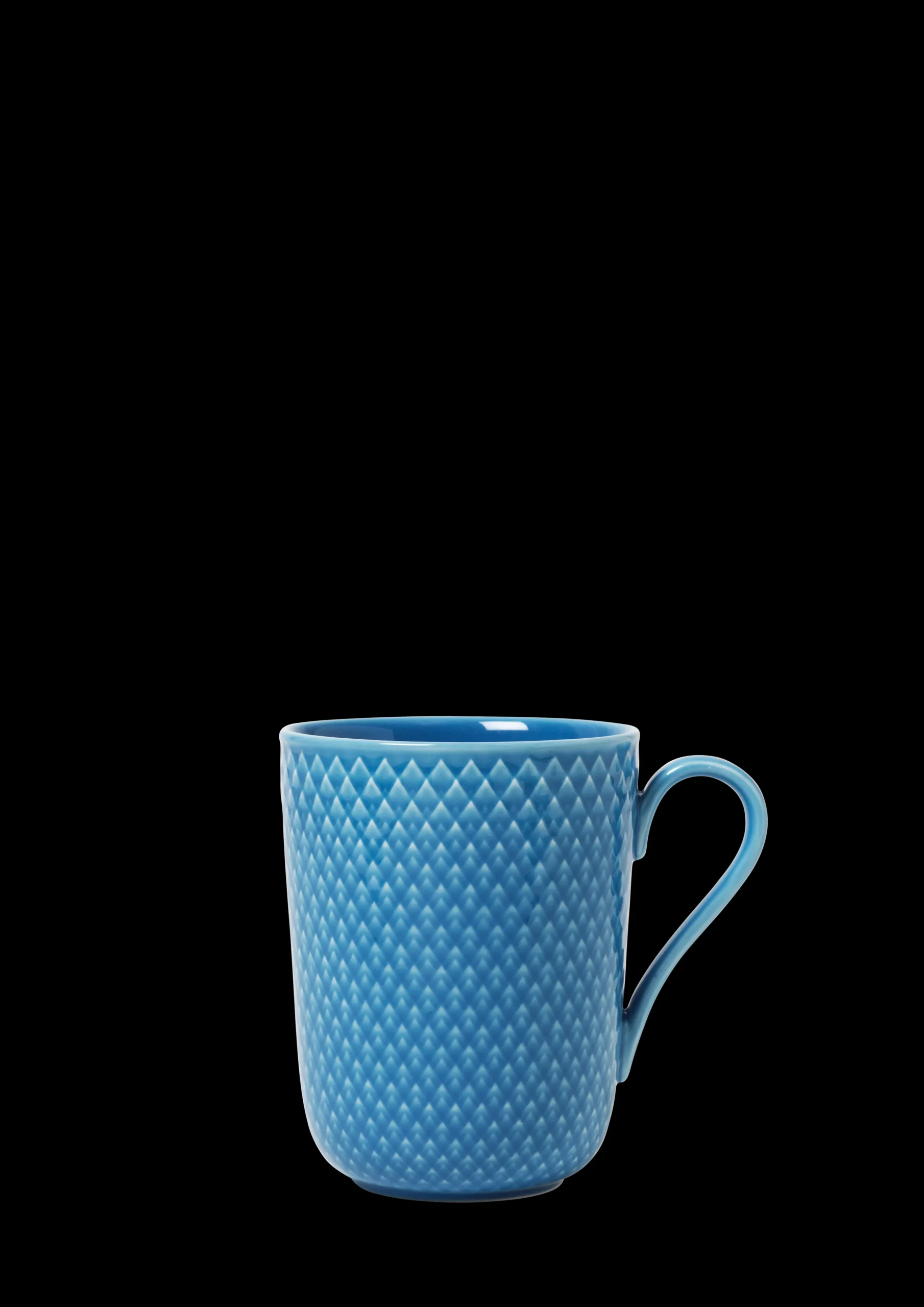Sale Lyngby Porcelæn Rhombe Color Krus med hank 33 cl blå