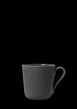 Best Lyngby Porcelæn Rhombe Earth Krus med hank 39 cl slate