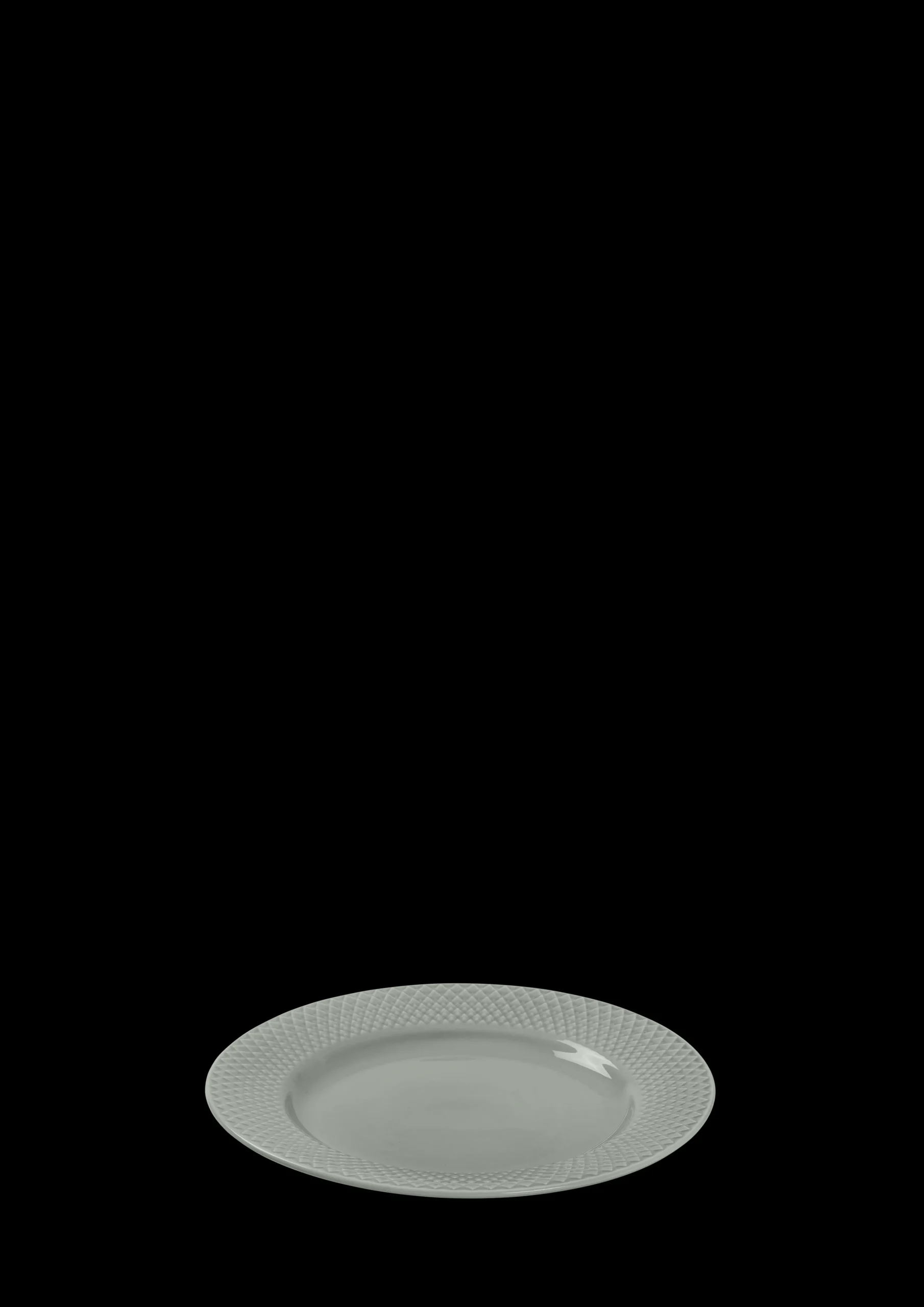 Hot Lyngby Porcelæn Rhombe Earth Frokosttallerken Ø21 cm moss